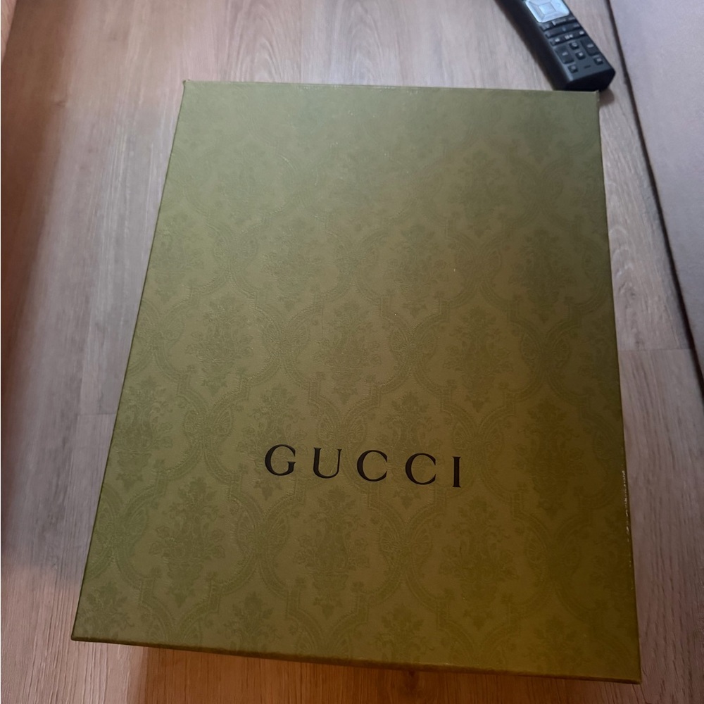 Gucci Women's Dark Blue Monogram Slide Sandals - Picture 4 of 5